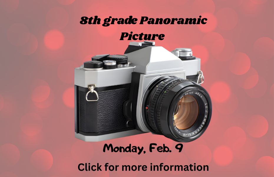 8th Grade Panoramic picture on Feb. 9